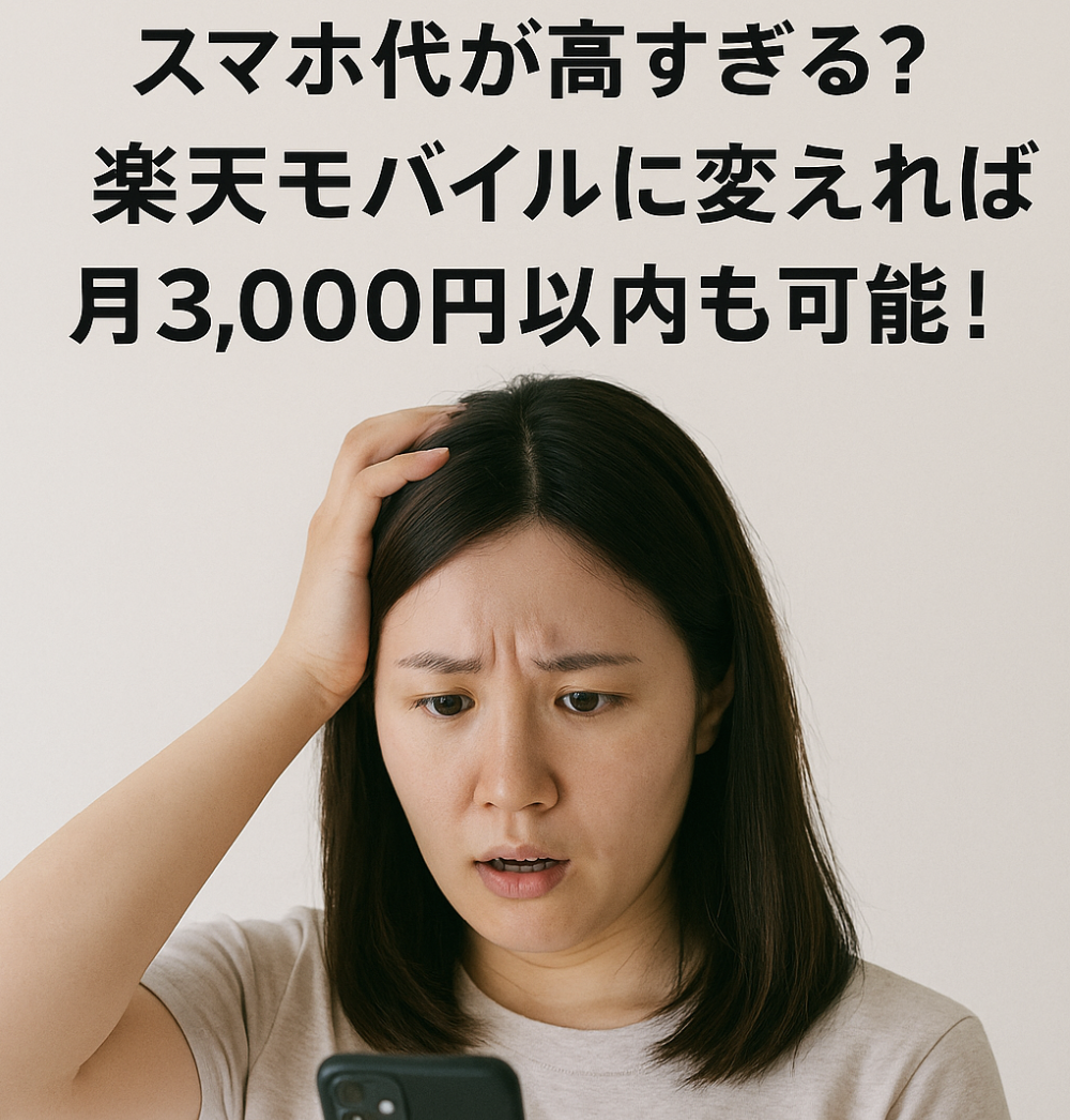 楽天モバイルで3000円お得