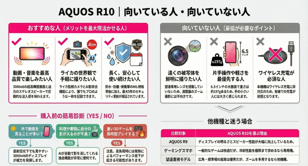 AQUOS R10 suitability