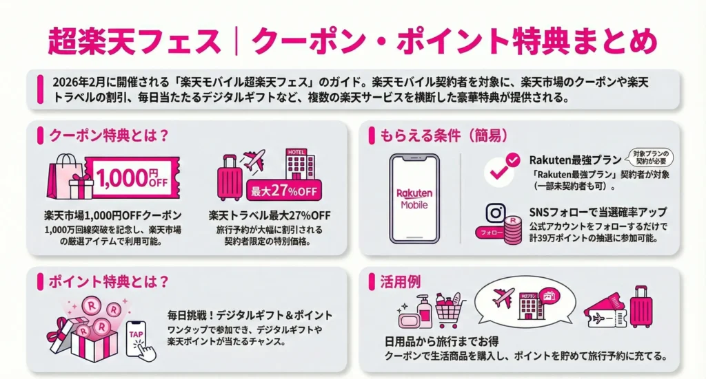 Super Rakuten Festival Benefits Summary