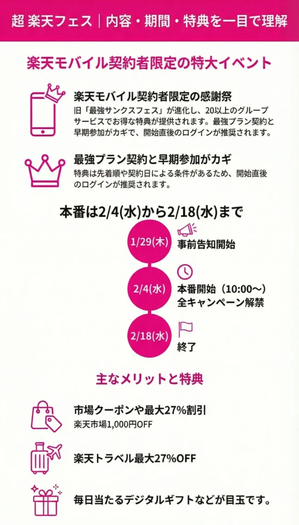 Super Rakuten Festival Content, Duration, and Benefits Information