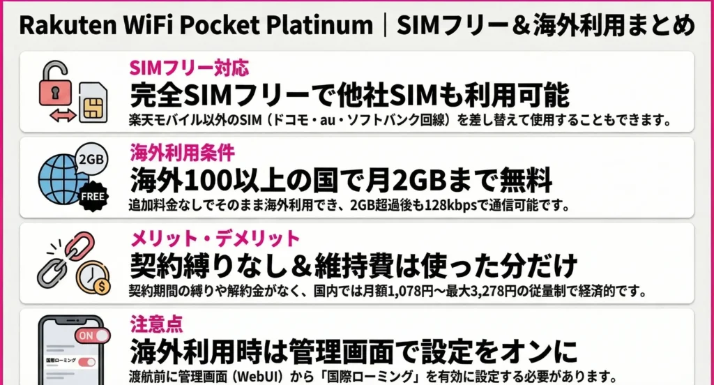 Rakuten WiFi Pocket Platinum SIM-Free