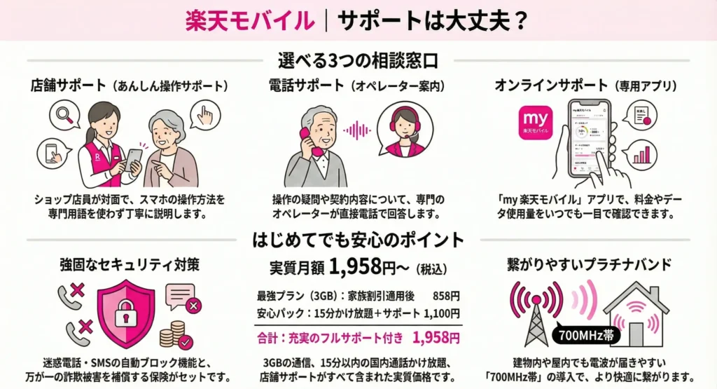 Rakuten Mobile Support for Seniors